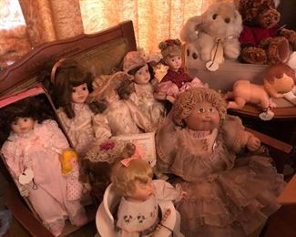 Collection of some of the dolls