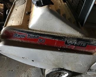 Working snow plower.