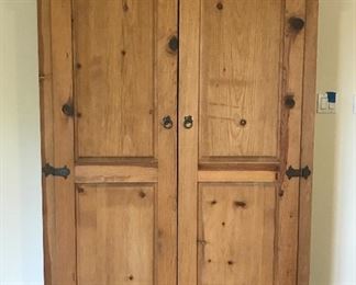 Large pine armoire