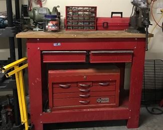 Tool chest filled with craftsman tools