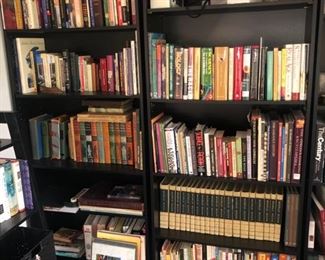 Bookcases and books