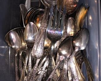 Silver-plated flatware