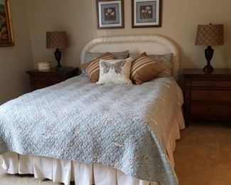 Queen size upholstered headboard