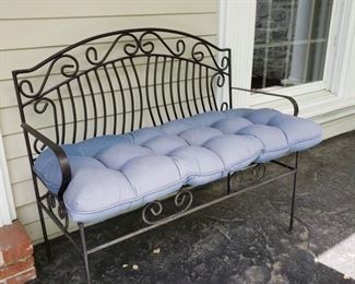 Wrought iron bench