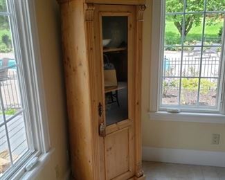 Pine single door cupboard