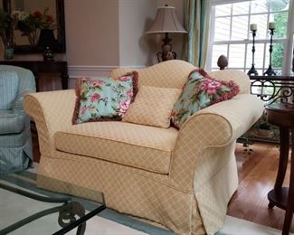 Drexel Furniture Co. camel back settee