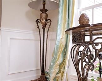 Metal floor lamp