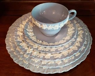 Large set of Wedgwood Queens Ware china