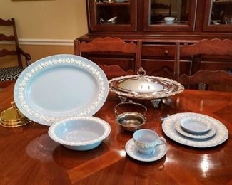 Wedgwood platter and other serving pieces
