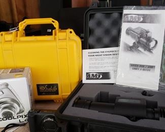 AMT Aries 208/238 Night Vision device, Underwater camera, Coolpix camera, etc