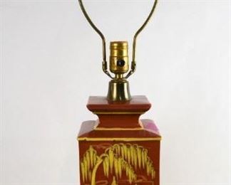Vintage Hollywood Regency Asian Ceramic Table Lamp