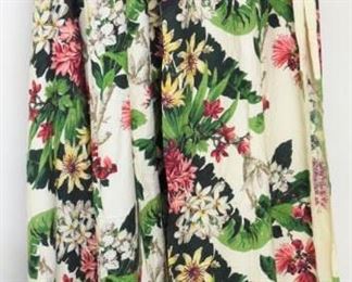 Vintage Barkcloth Fabric, Curtains