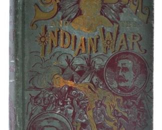 Antique Sitting Bull & Indian War Book, 1891