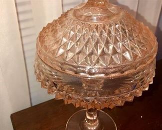 pink Wexford candy dish