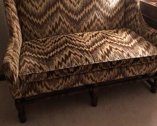 Henredon quality and styling in this beautiful loveseat