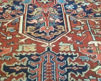 Vintage 7 1/2 x 9 1/2 Turkish Wool Rug