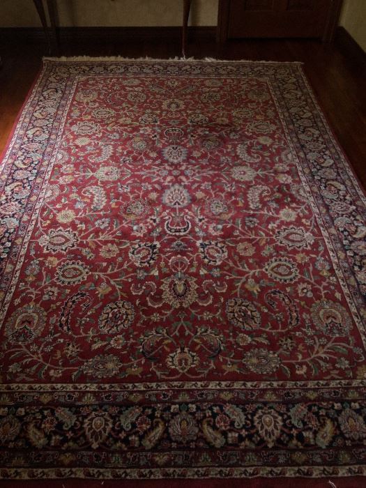 Big beautiful Chinese silk rug.  