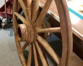 Wagon wheel is 43" diameter
