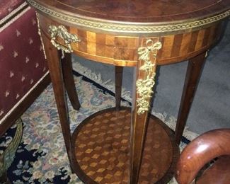 French marquetry table