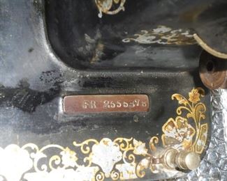 Antique up right sewing cabinet w/White Rotary machine  (un-assembled)