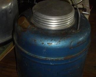 Vintage blue thermos  1 gal