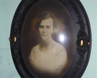 Antique oval picture