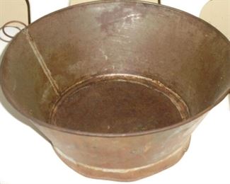 Antique metal tin pan