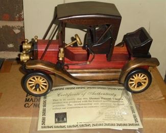 Thomas Pacconi classic wood car w/COA 