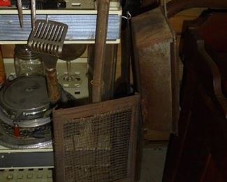 1 of 2 Antique popcorn popping pans