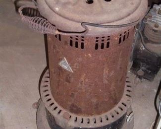 Antique kerosene heater 
