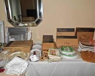 NEW PAMPERED CHEF COOKWARE, RECIPE BOOKS