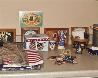 KITCHEN, RED WHITE & BLUE