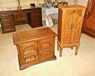 JEWELRY CABINET, DESK