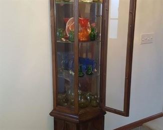 Lighted curio cabinet