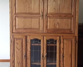 Oak entertainment center