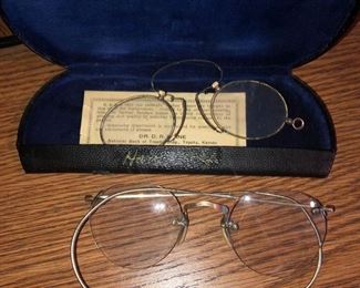 Antique Gold Eyeglasses, Glasses
