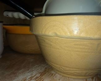 Antique Crock Bowls
