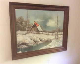 Vintage oil painting