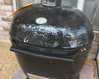 Primo green egg style smoker