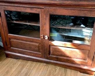 Wooden TV stand, stereo stand