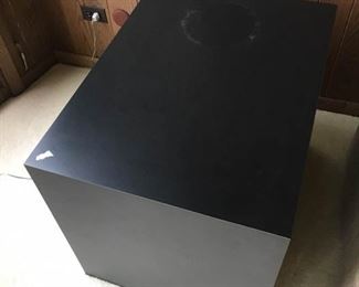 2 Black Cube Side Tables