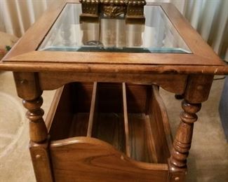 Magazine Rack End Table 