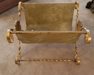 Hollywood Regency Magazine Rack