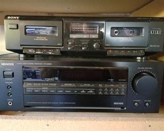 Sony Cassette Deck  TC-WE305 
Kenwood KR-V8030 Receiver