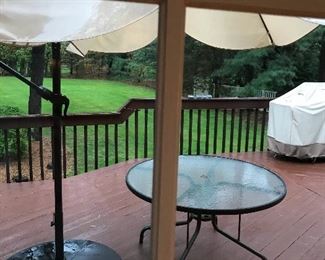 Outdoor furniture, large umbrella