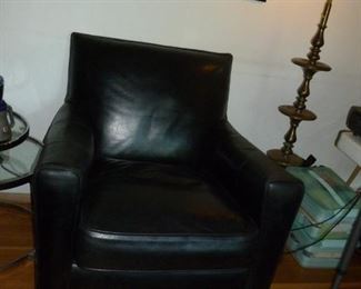Nice Contemporary Black Leather Chair