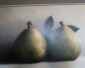 James Del Grosso 
"Pears" oil on canvas 1991
32 x 54 