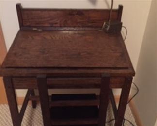 Antique oak child’s desk