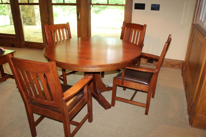 Stickley Table & Chairs Set