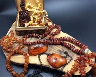 Amber jewelry, 50% off